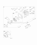 Cylinder Head Diagram and Parts List for  Briggs and Stratton Engine